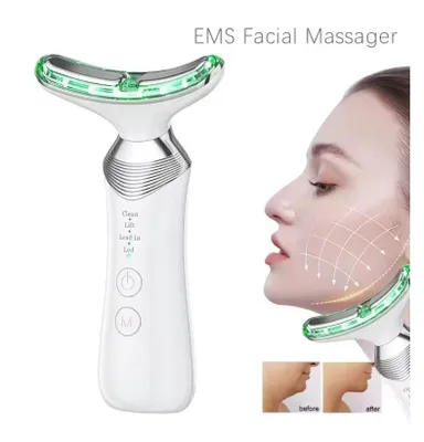 Produktbild von EMS Photon Therapy Neck Beauty Lifting Massagegerät Anti-Falten Doppelkinnstraffer Gesichtsgerät zur Hautstraffung und Faltenbekämpfung