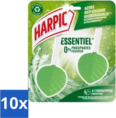 Produktbild von Harpic - WC-Stein - Eukalyptus - Mit natürlichen ätherischen Ölen - 2 Steine - Vorteilspack - 10 Stücke