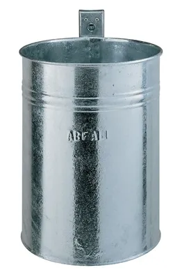 Zdjęcie produktu dla Kosz na śmieci H430xØ330mm 35l ocynkowany RENNER