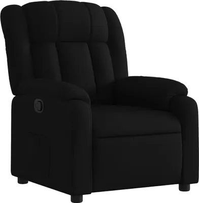 Image de Fauteuil inclinable en tissu noir