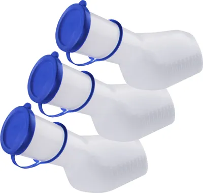Produktbild von Medi-Inn Urinflasche PP 1000 ml für Männer milchig (3 Stück)