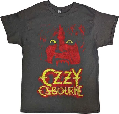 Obrázek produktu pro Ozzy Osbourne Yellow Eyes Jumbo Charcoal Grey L Tričko