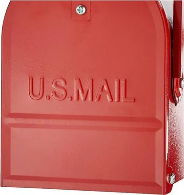 Productafbeelding van Famanu brievenbus - rood - 22 x 17 x 48 cm