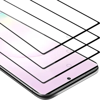 Produktbild von Cadorabo 3x Vollbild Panzer Folie für Samsung Galaxy NOTE 20 PLUS Schutzfolie in Schwarz Tempered Display-Schutzglas