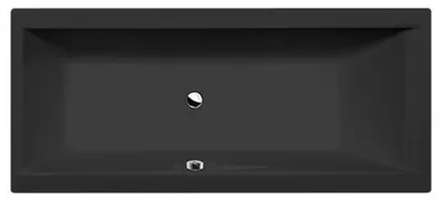 Produktbild von CLEO Rechteckwanne mit Füßen170x75x48cm,schwarz matt