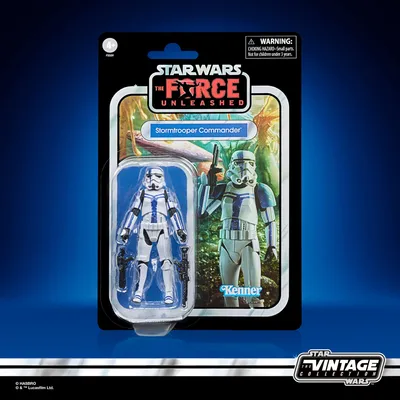 Zdjęcie produktu dla Hasbro Star Wars: The Force Unleashed Vintage Collection Figurka akcji 2022 Stormtrooper Commander 10 cm HASF5559