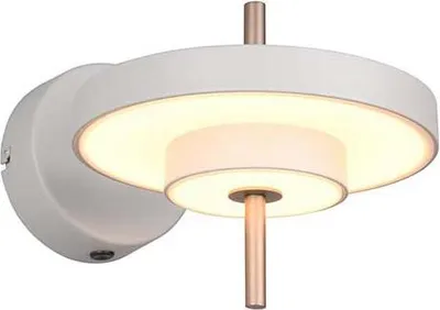 Obrázok produktu pre Nástenné svietidlo LED, CCT, stmievateľné, nastaviteľné, sivé, D 30 cm