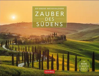 Produktbild von Zauber des Südens Großer Wochenkalender 2027 - Jede Woche ein neues Bild
