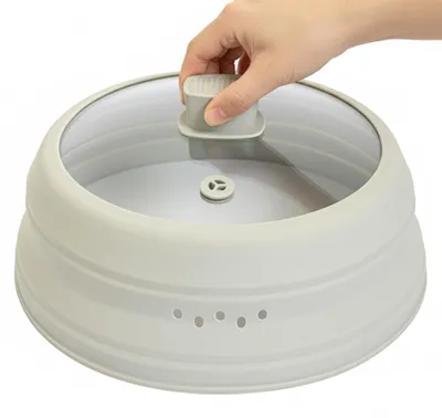 Immagine prodotto di Solidchoice - Coperchio per forni a microonde con maniglia e vetro temperato