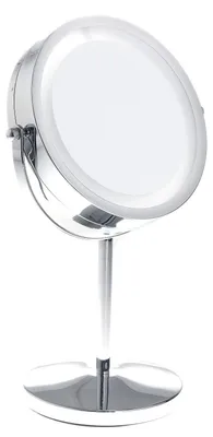 Obrázek produktu pro TUKA Kosmetické zrcadlo s LED osvětlením, 10x zvětšení, chrom