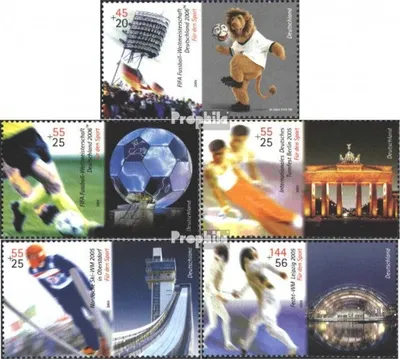 Produktbild von Briefmarken BRD (BR.Deutschland) 2005 Mi 2439-2443 (kompl.Ausg.) gestempelt Sport