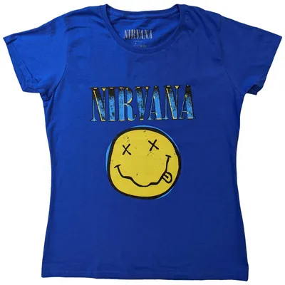 Produktbild von Nirvana Xerox Happy Face Blue S T-Shirt