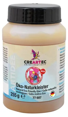 Produktbild von CREARTEC Ökologischer Naturkleister - 255g - zum Verkleben mit schneller Anhaftung - für verschiedene Materialien