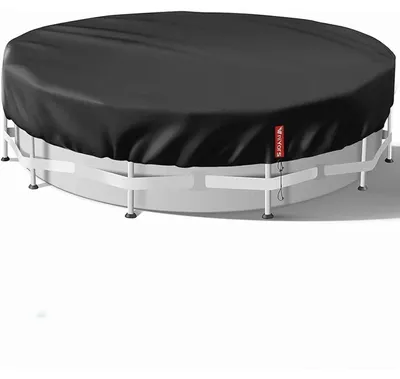 Immagine prodotto di Copertura per piscina, tessuto Oxford 420D, protezione UV, impermeabile, 780 cm, colore nero