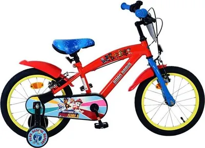 Produktbild von Paw Patrol Kinderfahrrad - Jungen - 16 Zoll - Rot - Zwei Handbremsen
