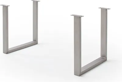 Produktbild von Tischgestell >CALABRIA< (2er-Set) in silber - 73x74x8 (BxHxT)