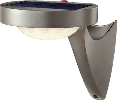Image de Sygonix SY-4673532 Applique murale solaire d'extérieur avec détecteur de mouvement LED LED fixe 10 W Gris (mat)