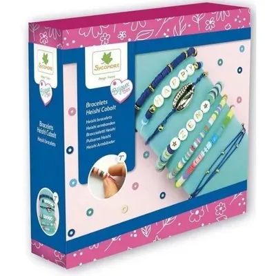 Immagine prodotto di Set artigianale Sycomore, Bracciali Heishi Cobalt, +3 anni
