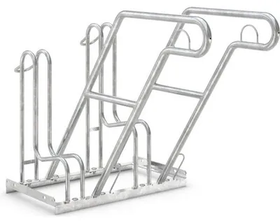 Produktbild von Fahrradständer mit Anlehnbügel 4602 | 2 Räder einseitig | RA 350mm