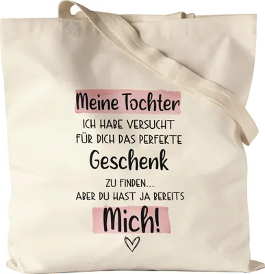 Produktbild von Tochter Geschenk Jutebeutel Stoffbeutel Canvas  Mit Spruch Kinder Geschenkidee Humor Sarkasmus