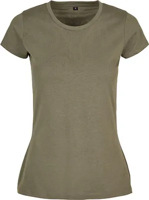 Immagine prodotto di Build Your Brand Basic BB012 | LadiesŽ Basic Tee Maniche corte e incastonate - Colore: Olive - Taglia: 4XL
