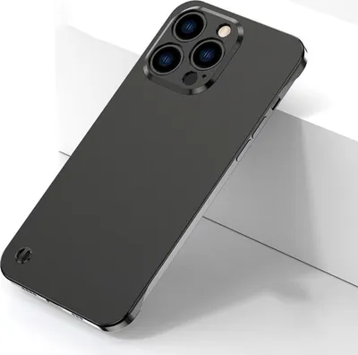 Produktbild von König Design Hülle kompatibel mit Apple iPhone 13 Pro Kunststoff Soft Handyhülle - Handy Case Schwarz