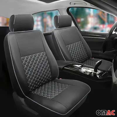 Produktbild von Sitzbezüge Schonbezüge für VW Transporter T4 1990-2003 Kunstleder Schwarz 1+1