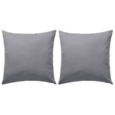 Zdjęcie produktu dla vidaXL Poduszki ogrodowe 2 szt. 45 x 45 cm szare