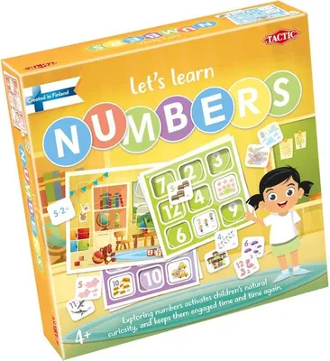 Produktbild von Tactic Lernspiel Zahlen lernen - buntes Kartonspielzeug