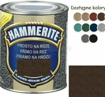 Obrázek produktu pro Hammerite – ochranný lak s efektem kladivového povrchu, hnědý, 0,25 l