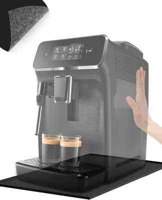 Produktbild von Unterlage Kaffeemaschine Silikonmatte48x30cm GleitMatte für De Longhi Magnifica Philips LatteGo Anti-Rustch Wasserdicht Airfryer Unterlage
