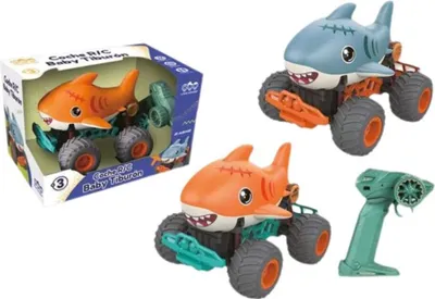 Obrázok produktu pre Vozidlo na diaľkové ovládanie Modrá oranžová 23 x 16 x 18 cm Žralok