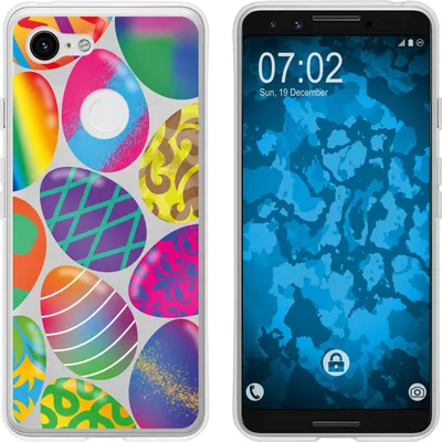Produktbild von PhoneNatic Case kompatibel mit Google Pixel 3 Silikon-Hülle Ostern M3