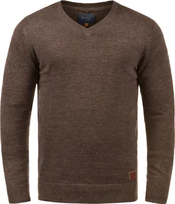 Produktbild von Blend BHLasse Herren Strickpullover Feinstrick Pullover mit V-Ausschnitt Baumwollmischung Regular fit