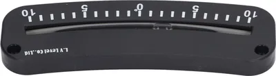 Image de Clinomètre à tube ?10�� à 0�� à 10�� Échelle claire Mini inclinomètre d'angle avec trou de fixation