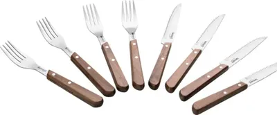 Produktbild von Lamart LT2062 Steakbesteck, 8 Stück Walnuss
