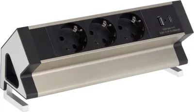 Obrázok produktu pre Stolová zásuvka, kancelárska zásuvka USB A a C, viacnásobná zásuvka