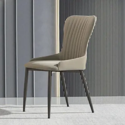 Produktbild von Grauer Polsterstuhl Moderne Esszimmer Sitzmöbel Designer Einsitzer Neu