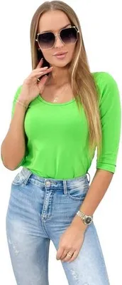 Produktbild von Hellgrüne Rundhalsbluse