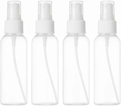 Produktbild von Sprš¹hflaschen - Leere Sprayflasche - 4 Stš¹ck - Feiner Sprš¹hnebel - Wiederverwendbare Mini Nachfš¹llflaschen - Transparent - 20 ml