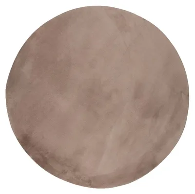 Image de Volero - Tapis Rond à Poils Ras - Cosy Taupe - Ø 120cm