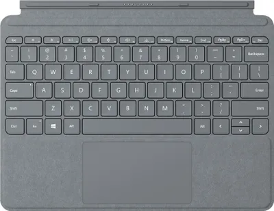 Produktbild von Microsoft Go Type Cover, QWERTZ, Touchpad, Blau, 248 x 190 x 4,6 mm, 245 g, Mini
