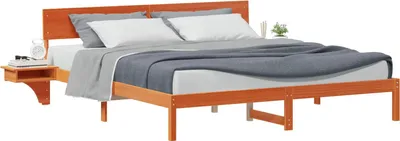 Obrázek produktu pro vidaXL Rám postele vosk hnědý 200 x 200 cm z masivního borovicového dřeva