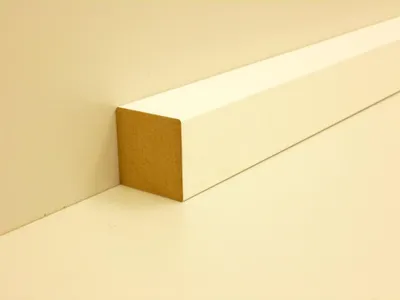 Produktbild von B.S. Bauprogramm Quadratleiste 200 cm 30 x 30 mm weiß