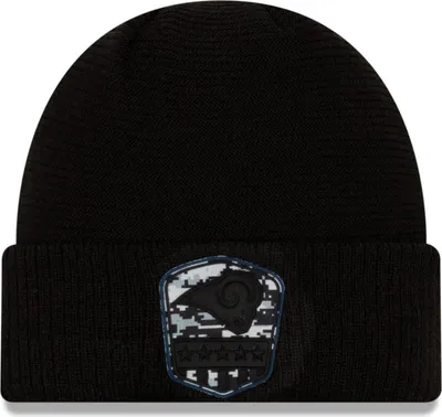 Produktbild von New Era Los Angeles Ram sOn Field 2019 Salute to Service Beanie  schwarz One-Size