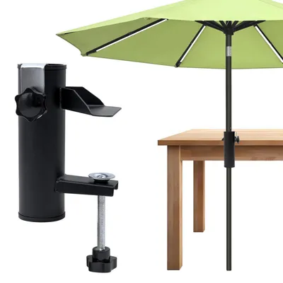 Produktbild von Sonnenschirmständer Balkon Schirmhalter Clip für Terrasse Tisch Camping