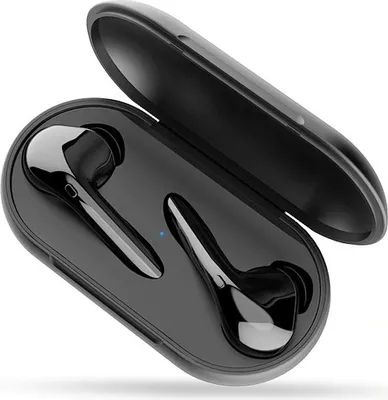 Zdjęcie produktu dla Słuchawki TWS Bluetooth 5.0 wodoodporne IPX5 bezprzewodowe słuchawki z basem do biegania sportowe słuchawki douszne do wszystkich telefonów z mikrofonem czarny