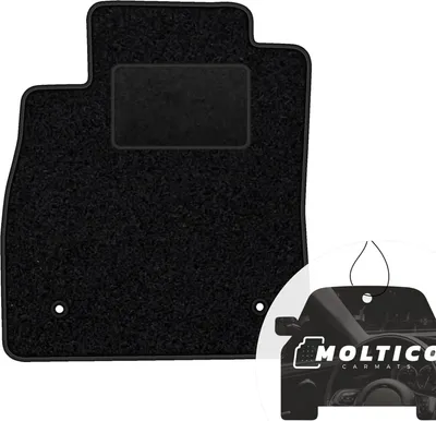 Produktbild von moto-MOLTICO Fahrer Fußmatte Auto Velours Fahrerseite Autoteppiche Schwarz Fahrermatte 1-teilig passend für Ford Kuga III ab 2019