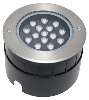Imagen del producto de Foco empotrable de suelo LED C4, 6,2 W, luz blanca cálida, 513 lúmenes, IP65-IP67, color gris