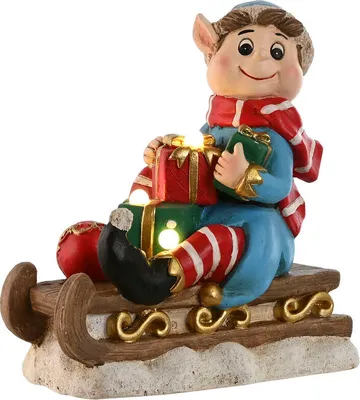 Obrázek produktu pro Vánoční dekorace Home ESPRIT červená zelená barevná 33 x 18 x 35 cm